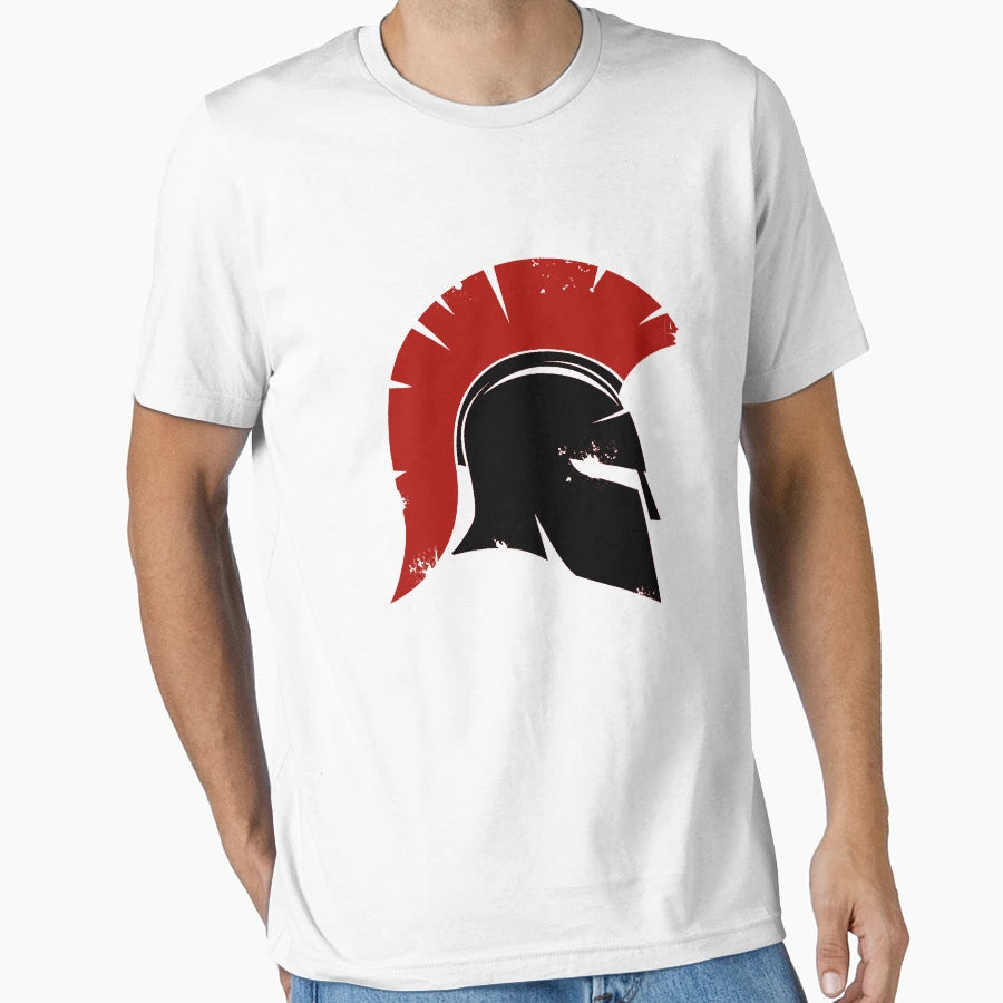 Spartan Greek Helmet T-Shirt - Novelty Apparel Unisex - T-Shirt, Sweatshirt, Hoodie