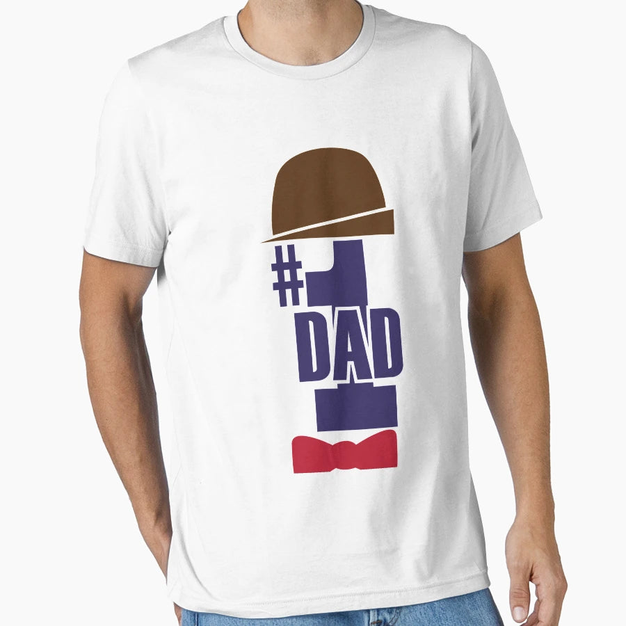 Funny Fathers Day Number 1 Dad Best T-Shirt - Custom Art Print Men Women - T-Shirt, Sweatshirt, Hoodie