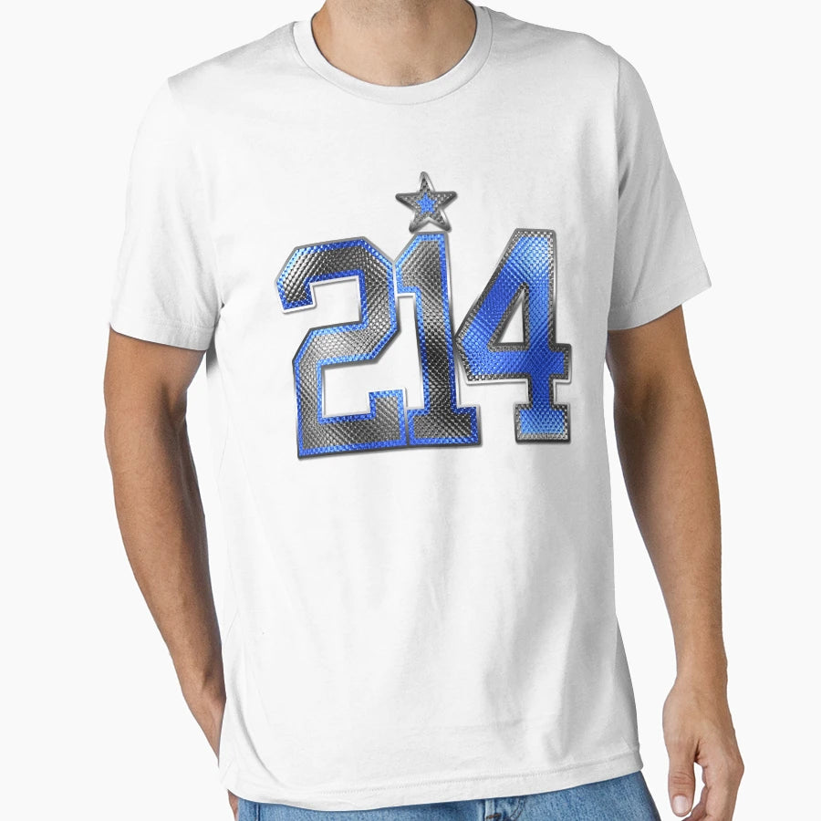 214 Bling White 21 Blue 4 T-Shirt - Fun Novelty Design Men Women - T-Shirt, Sweatshirt, Hoodie