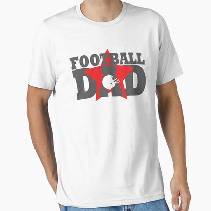 Football Dad T-Shirt - Custom Art Print Men Women - T-Shirt, Sweatshirt, Hoodie