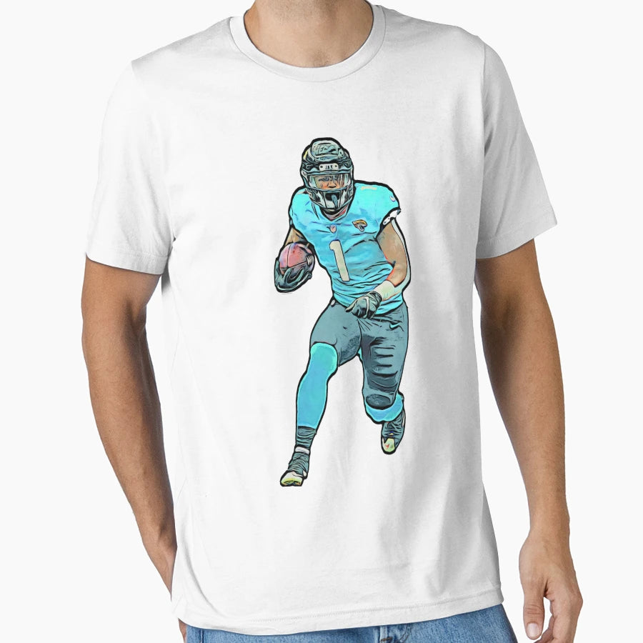 Travis Etienne Travis Etienne Jaguars T-Shirt - Custom Art Print Unisex - T-Shirt, Sweatshirt, Hoodie