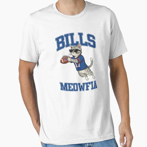 Cat Lovers Buffalo Bills T-Shirt - Minimalist Print for Adults - T-Shirt, Sweatshirt, Hoodie