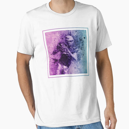 American Football Player Art T-Shirt - Novelty Apparel for Adults - T-Shirt, Sweatshirt, Hoodie