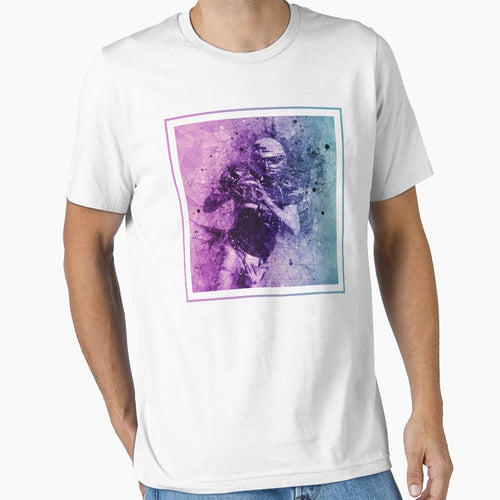 American Football Player Art T-Shirt - Novelty Apparel for Adults - T-Shirt, Sweatshirt, Hoodie