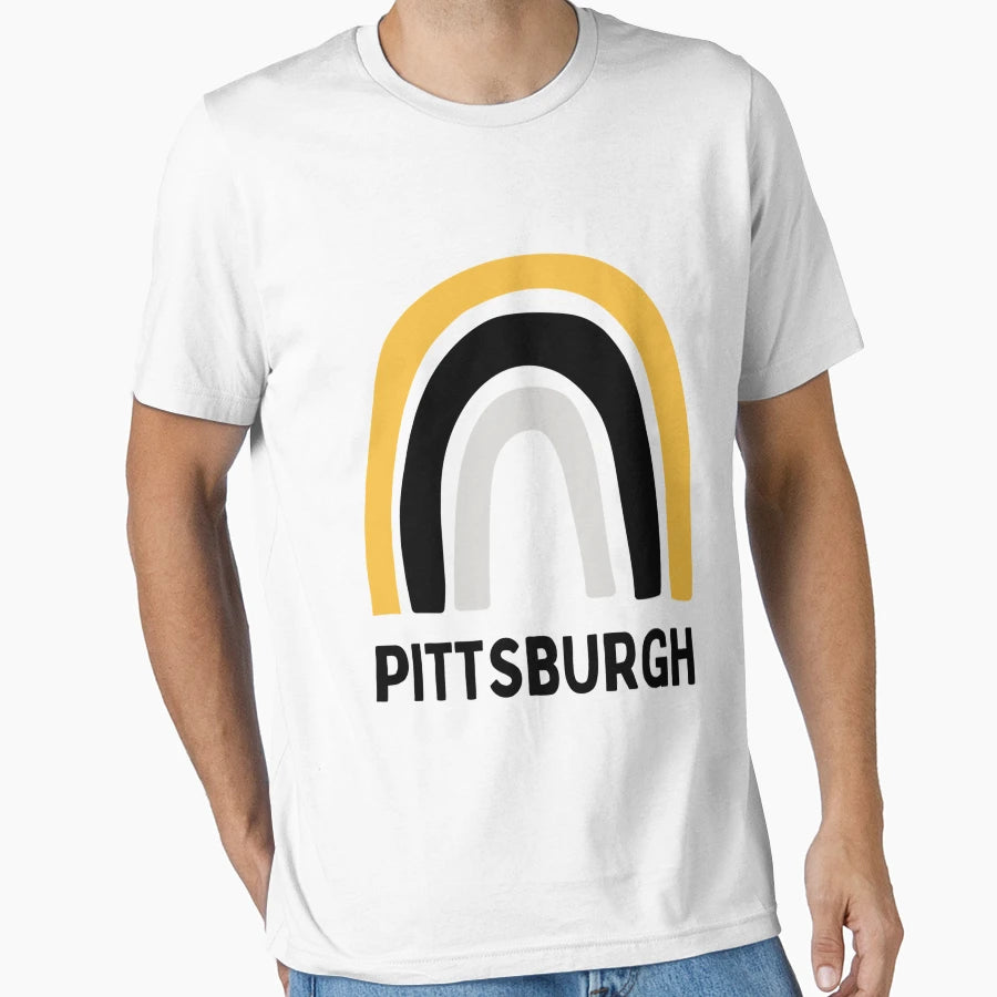 Pittsburgh Rainbow T-Shirt - Graphic Print for Adults - T-Shirt, Sweatshirt, Hoodie