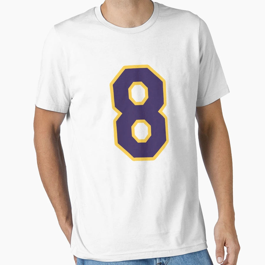 Kobe 8 White T-Shirt - Graphic Print for Adults - T-Shirt, Sweatshirt, Hoodie