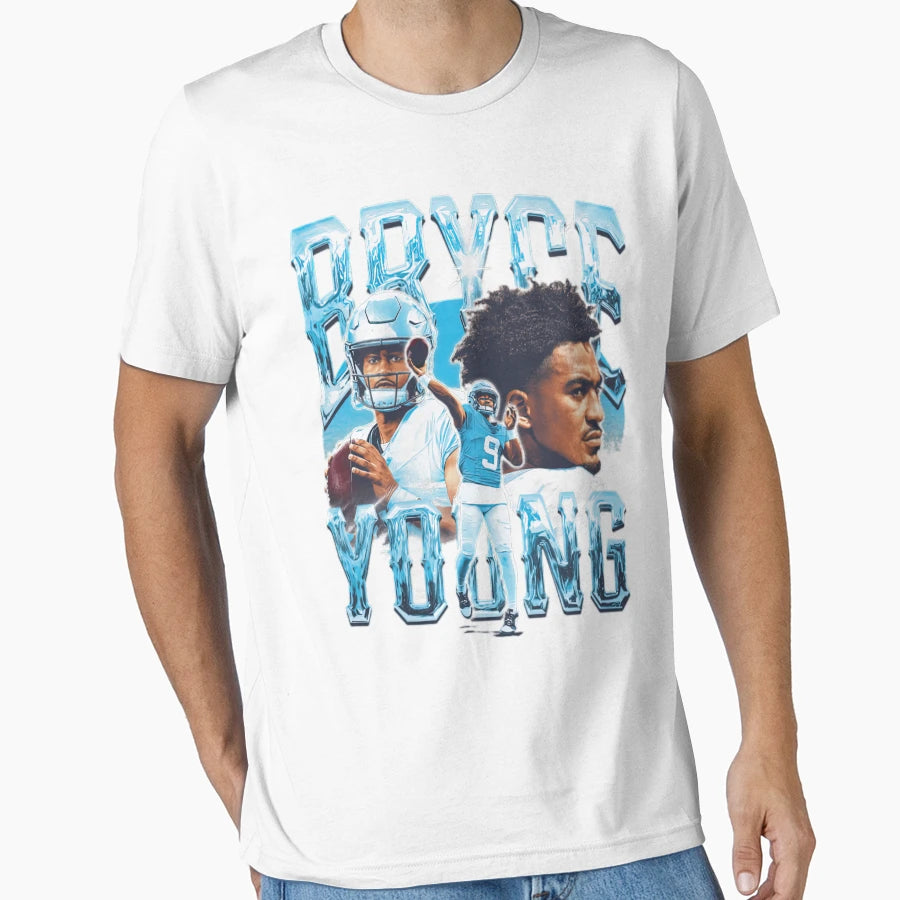 Bryce Young Carolina T-Shirt - Custom Art Print Unisex - T-Shirt, Sweatshirt, Hoodie