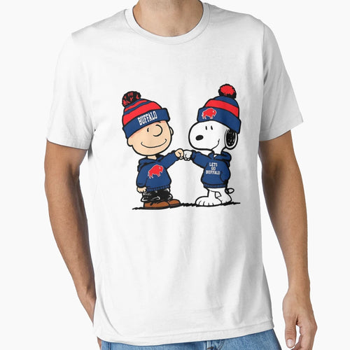 Snoopy Buffalo Bills T-Shirt - Novelty Apparel for Adults - T-Shirt, Sweatshirt, Hoodie