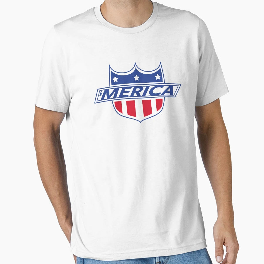 Merica Shield T-Shirt - Custom Art Print for Adults - T-Shirt, Sweatshirt, Hoodie