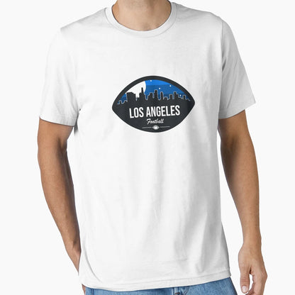 Los Angeles R Football Skyline Badge T-Shirt - Minimalist Print Unisex - T-Shirt, Sweatshirt, Hoodie