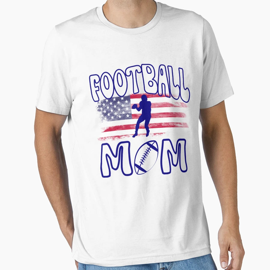 Football Mom T-Shirt - Graphic Print Men Women - T-Shirt, Sweatshirt, Hoodie