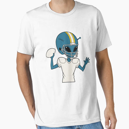 Alien Football Quarterback T-Shirt - Casual Everyday Wear Unisex - T-Shirt, Sweatshirt, Hoodie