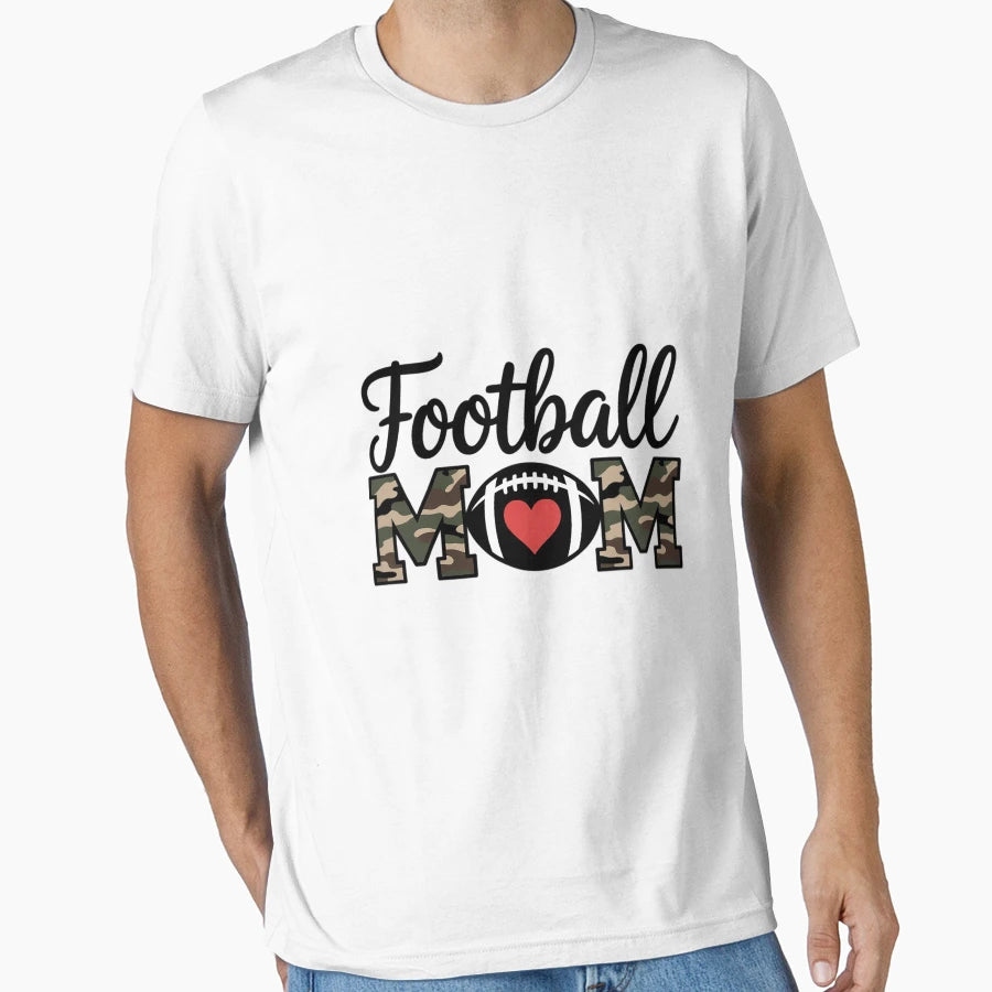 Football Mom Camouflage Football Love T-Shirt - Trendy Graphic Unisex - T-Shirt, Sweatshirt, Hoodie