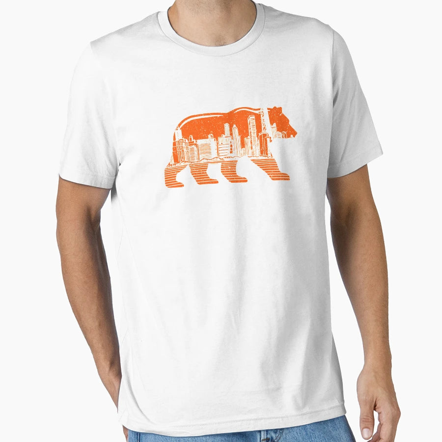 Chicago Downtown City Skyline T-Shirt - Casual Everyday Wear Unisex - T-Shirt, Sweatshirt, Hoodie
