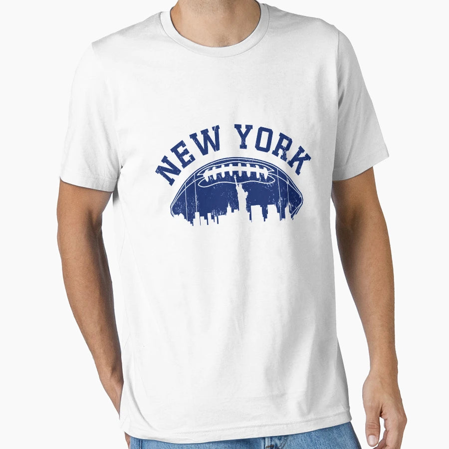 New York Ny Skyline Football Team T-Shirt - Graphic Print for Adults - T-Shirt, Sweatshirt, Hoodie