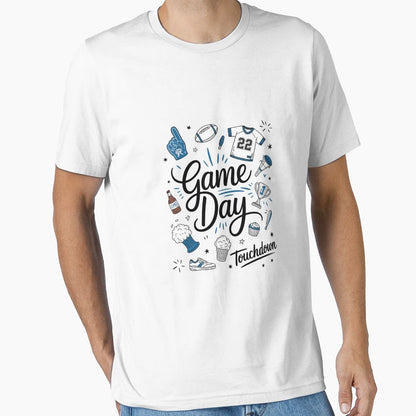 Football Game Day Coquette Bow Touchdown T-Shirt - Unique Graphic Unisex - T-Shirt, Sweatshirt, Hoodie