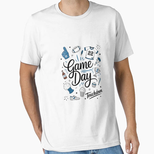 Football Game Day Coquette Bow Touchdown T-Shirt - Unique Graphic Unisex - T-Shirt, Sweatshirt, Hoodie