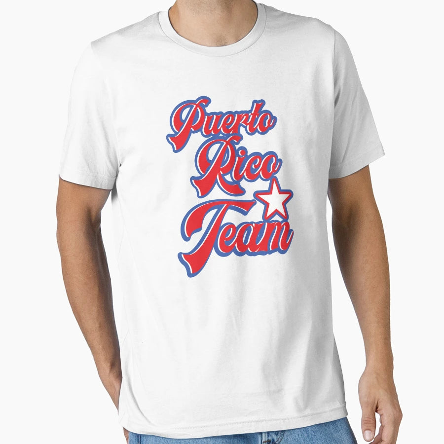 Puerto Rico Team T-Shirt - Custom Art Print Men Women - T-Shirt, Sweatshirt, Hoodie