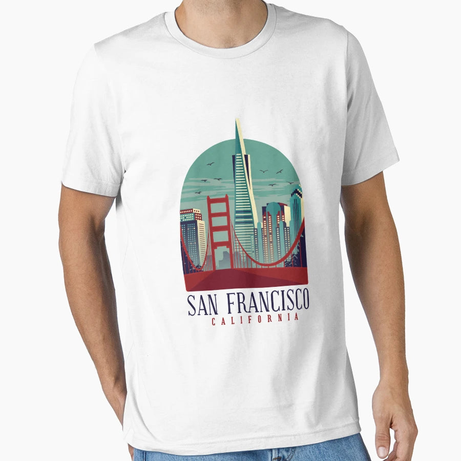 San Francisco California T-Shirt - Novelty Apparel Men Women - T-Shirt, Sweatshirt, Hoodie