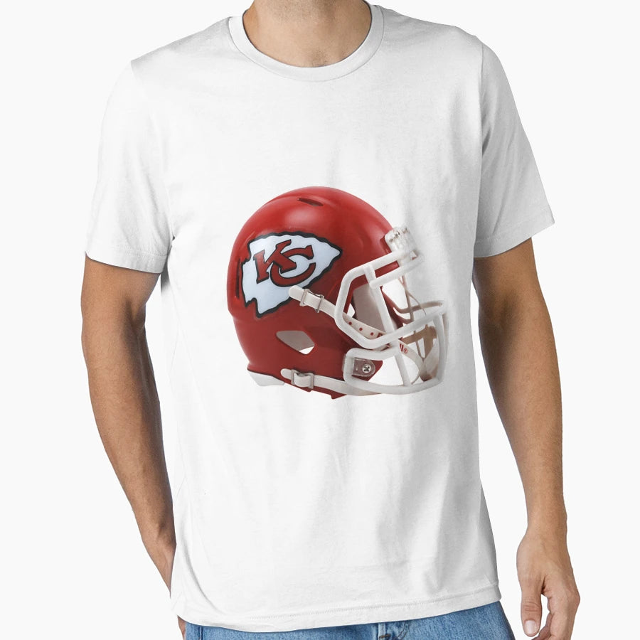Helmet Chiefs Icon T-Shirt - Casual Everyday Wear for Adults - T-Shirt, Sweatshirt, Hoodie
