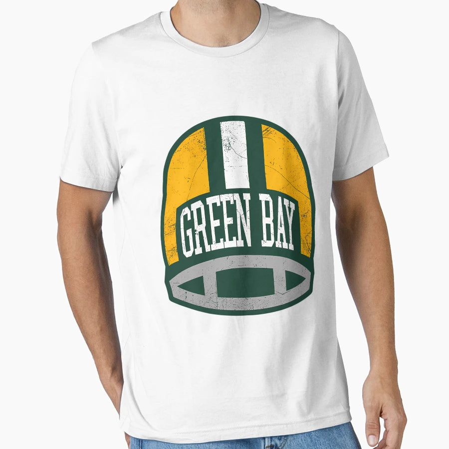 Green Bay Helmet Green T-Shirt - Casual Everyday Wear Unisex - T-Shirt, Sweatshirt, Hoodie