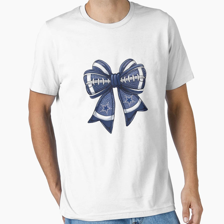 Coquette Bow Touchdown Season Football T-Shirt - Trendy Graphic Men Women - T-Shirt, Sweatshirt, Hoodie