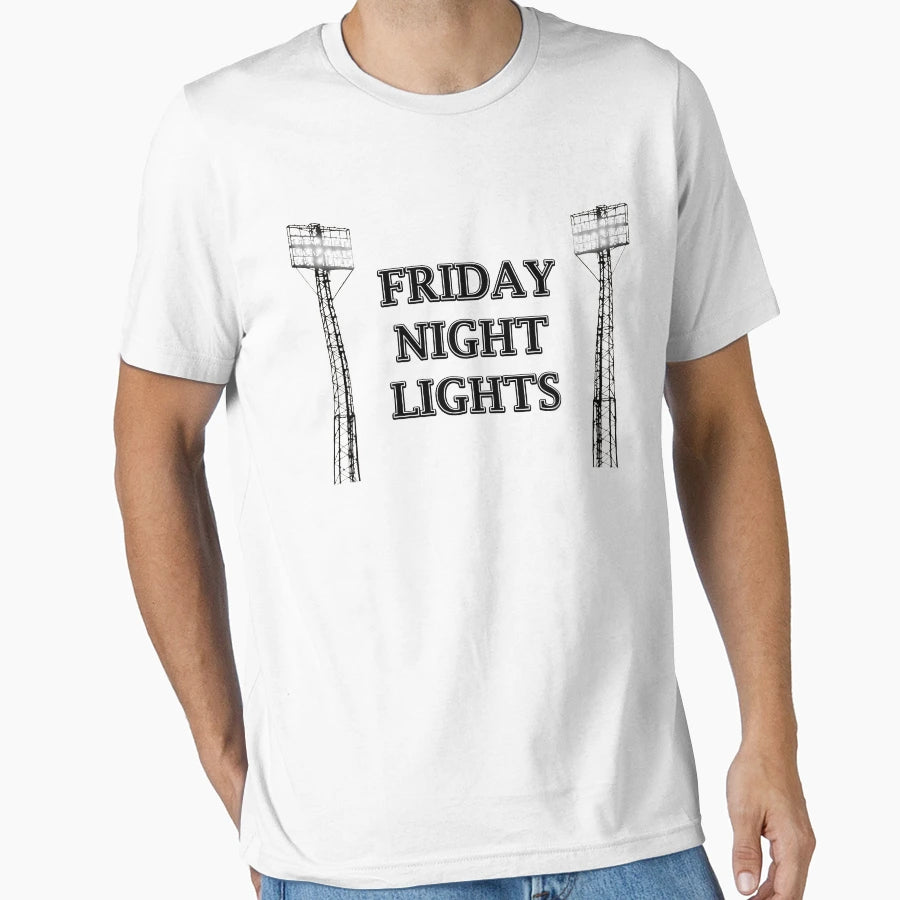 Black And White Friday Night Lights T-Shirt - Trendy Graphic for Adults - T-Shirt, Sweatshirt, Hoodie
