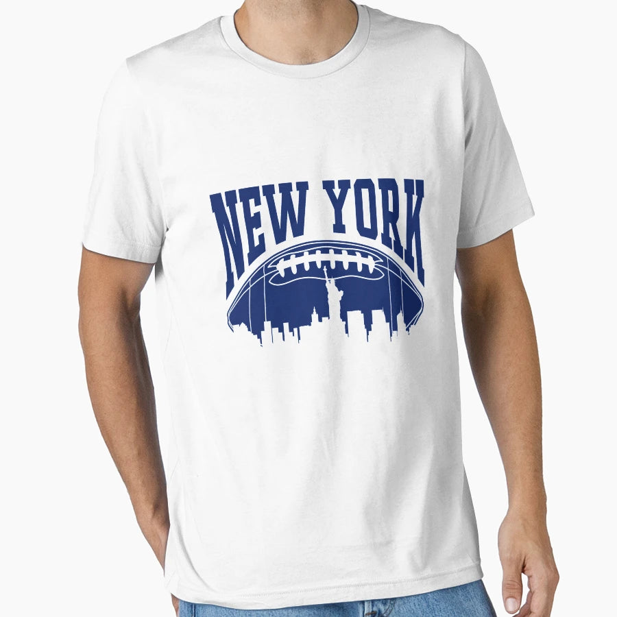 New York Skyline Ny Football Team T-Shirt - Novelty Apparel Men Women - T-Shirt, Sweatshirt, Hoodie