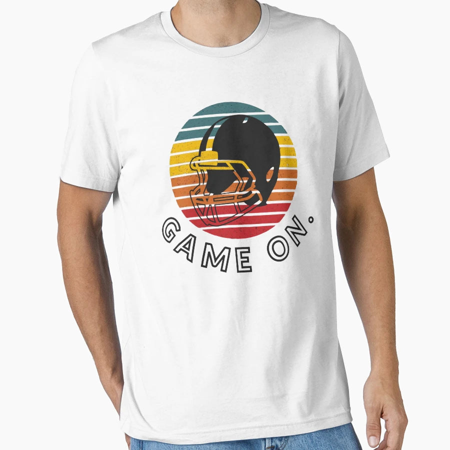 American Footbal Sunset Helmet Game T-Shirt - Fun Novelty Design Men Women - T-Shirt, Sweatshirt, Hoodie