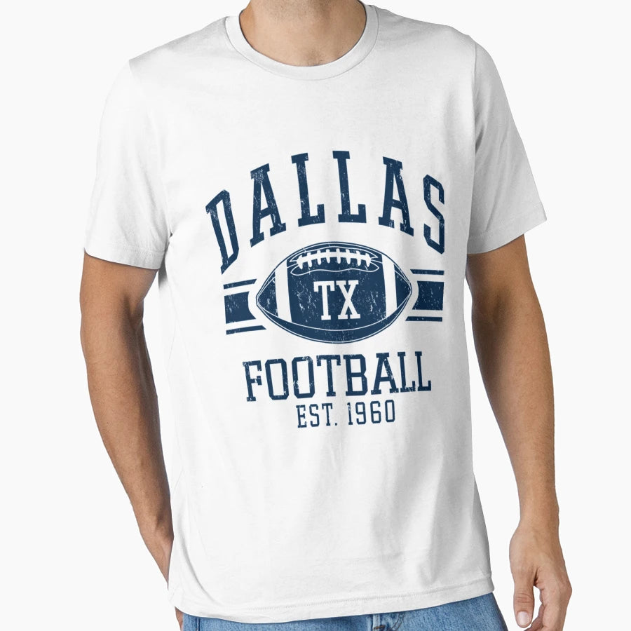Distressed Dallas Cowboys Football T-Shirt - Custom Art Print for Adults - T-Shirt, Sweatshirt, Hoodie