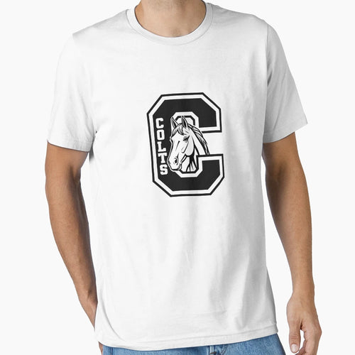 Colts Varsity Mascot T-Shirt - Trendy Graphic Unisex - T-Shirt, Sweatshirt, Hoodie