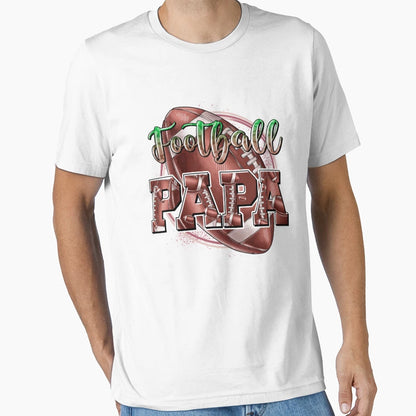 Football Papa Game Day Football Season T-Shirt - Graphic Print for Adults - T-Shirt, Sweatshirt, Hoodie