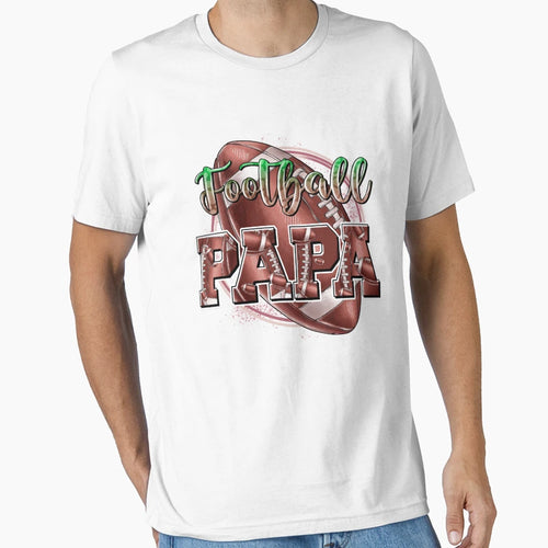 Football Papa Game Day Football Season T-Shirt - Graphic Print for Adults - T-Shirt, Sweatshirt, Hoodie
