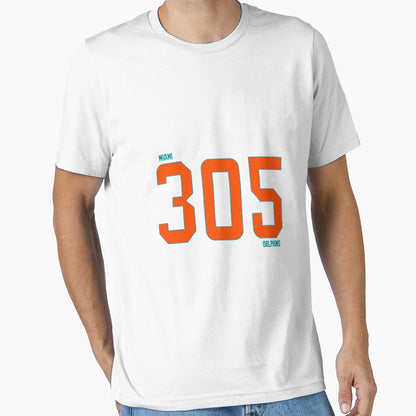 305 Miami Dolphins T-Shirt - Casual Everyday Wear Unisex - T-Shirt, Sweatshirt, Hoodie