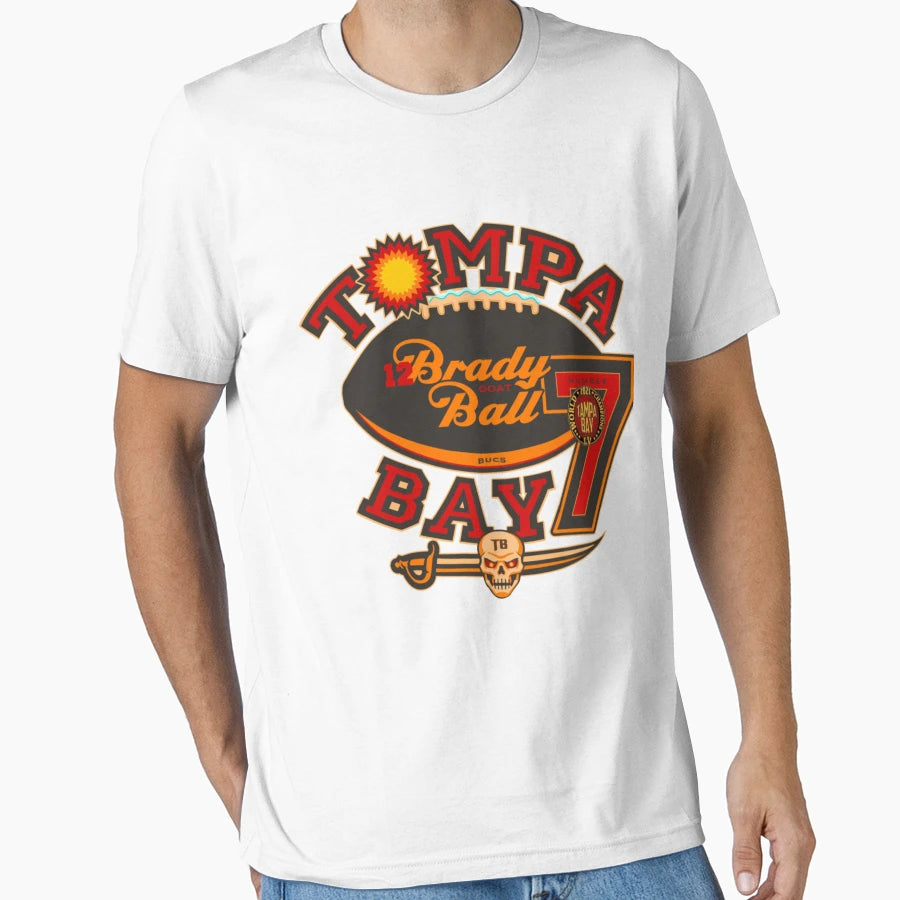 Tampa Bay Sports Logo Americana Artwork T-Shirt - Minimalist Print Unisex - T-Shirt, Sweatshirt, Hoodie