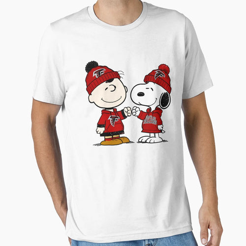 Charlie Brown And Snoopy Atlanta Falcons T-Shirt - Graphic Print Men Women - T-Shirt, Sweatshirt, Hoodie