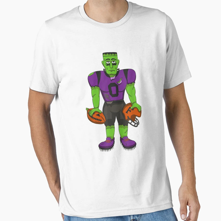 Halloween Football Sports Gift T-Shirt - Unique Graphic Men Women - T-Shirt, Sweatshirt, Hoodie