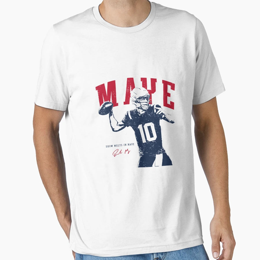 Drake Maye Game Day T-Shirt - Minimalist Print for Adults - T-Shirt, Sweatshirt, Hoodie