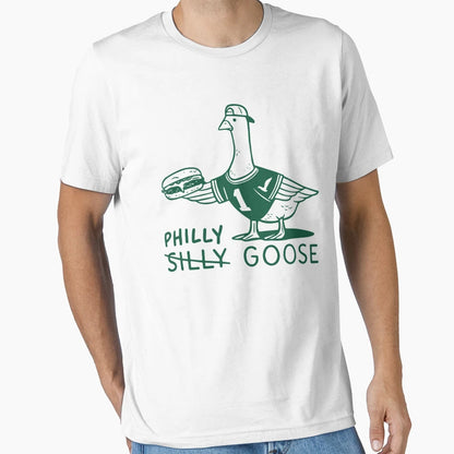 Philly Goose Cheesesteak Silly Animal T-Shirt - Streetwear Style Unisex - T-Shirt, Sweatshirt, Hoodie