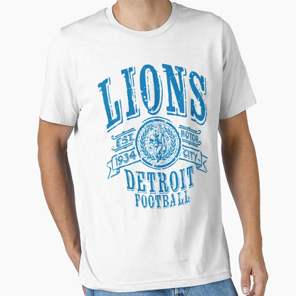 Lions Football T-Shirt - Minimalist Print for Adults - T-Shirt, Sweatshirt, Hoodie