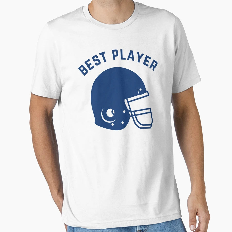 Best Player Football Helmet T-Shirt - Casual Everyday Wear Unisex - T-Shirt, Sweatshirt, Hoodie