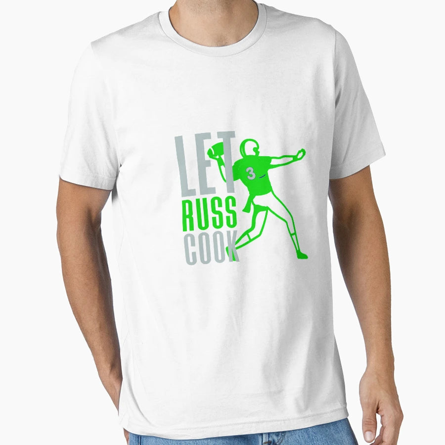 Let Russ Cook Seattle Football T-Shirt - Custom Art Print Men Women - T-Shirt, Sweatshirt, Hoodie