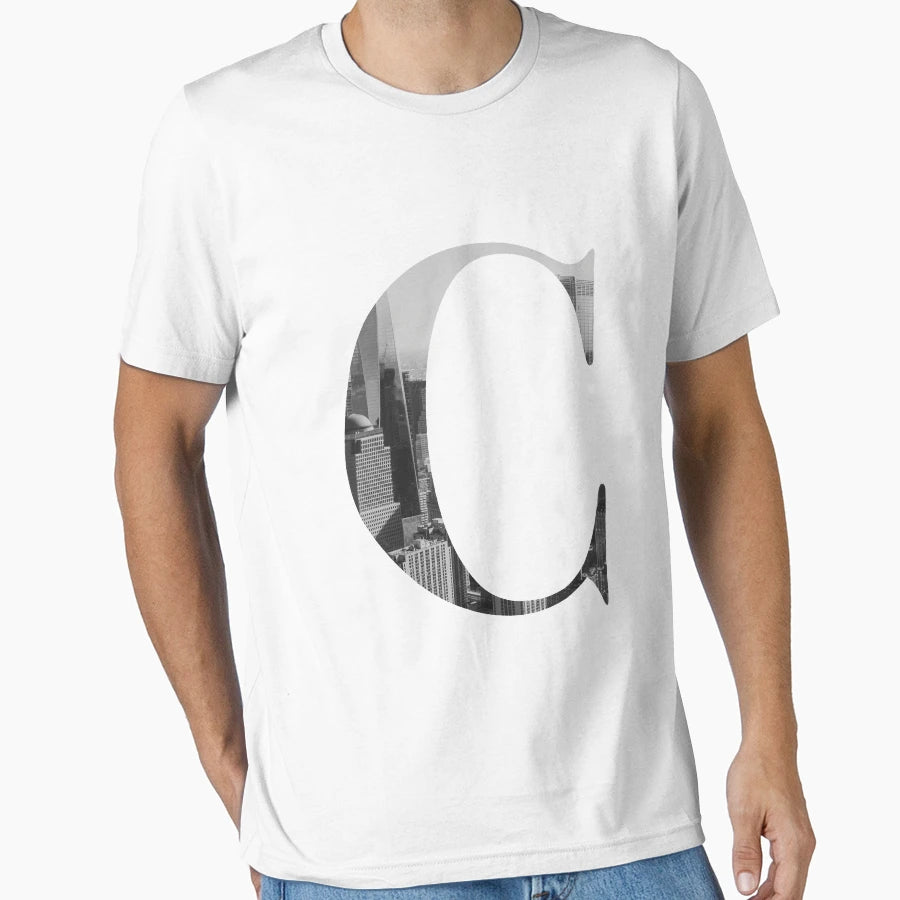 New York Letter C T-Shirt - Novelty Apparel Unisex - T-Shirt, Sweatshirt, Hoodie