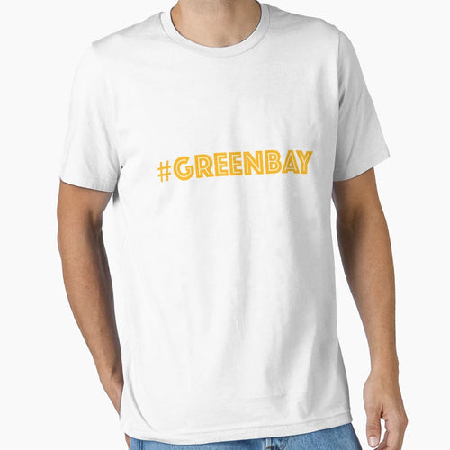 Hashtag Green Bay Yellow Greenbay T-Shirt - Novelty Apparel for Adults - T-Shirt, Sweatshirt, Hoodie