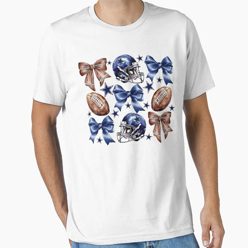 Dallas Football Coquette T-Shirt - Novelty Apparel Unisex - T-Shirt, Sweatshirt, Hoodie