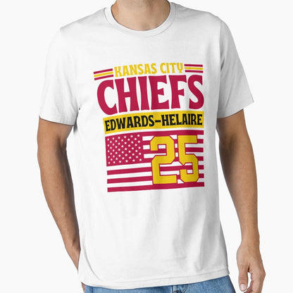 Kansas City Chiefs Edwards Helaire 25 T-Shirt - Unique Graphic Men Women - T-Shirt, Sweatshirt, Hoodie