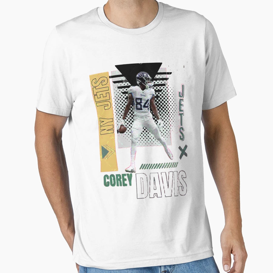 Corey Davis Football Paper T-Shirt - Trendy Graphic for Adults - T-Shirt, Sweatshirt, Hoodie