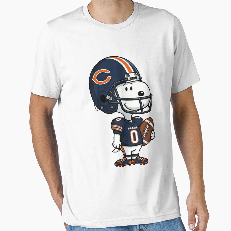 Holding Football Chicago T-Shirt - Graphic Print Unisex - T-Shirt, Sweatshirt, Hoodie