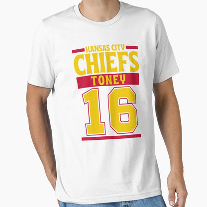 Kansas City Chiefs Toney 16 American T-Shirt - Novelty Apparel Unisex - T-Shirt, Sweatshirt, Hoodie