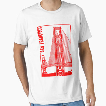 San Francisco Golden Gate Bridge T-Shirt - Custom Art Print for Adults - T-Shirt, Sweatshirt, Hoodie